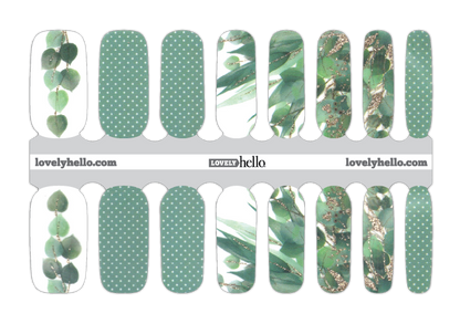 Cool Eucalyptus Nail Wraps