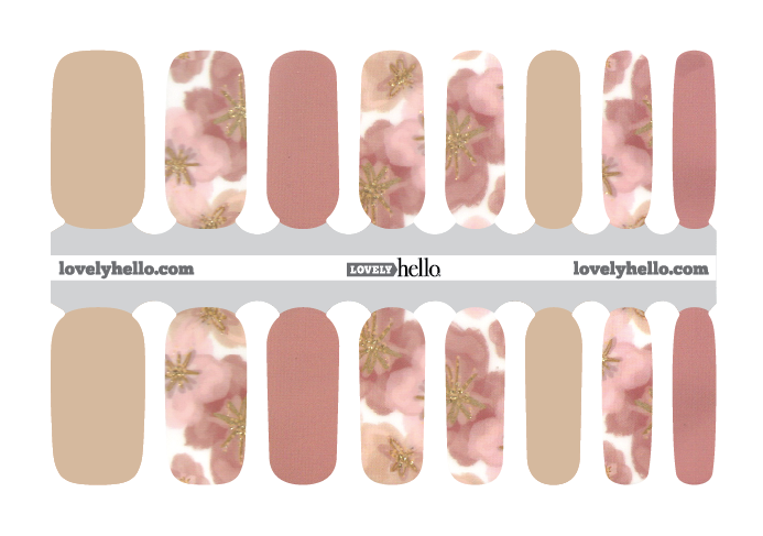 Floral Glam Bloom Nail Wraps