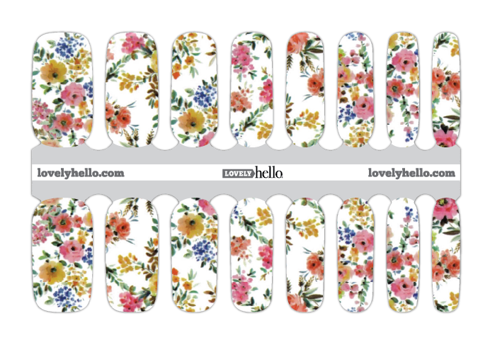 Spring Bouquet Nail Wraps