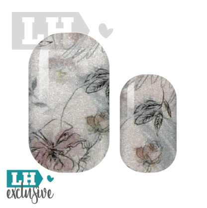 Watercolor and Ink Nail Wraps