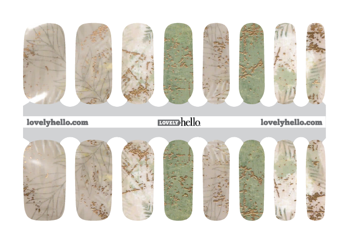 Muted Ferns Nail Wraps