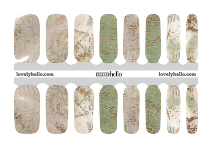 Muted Ferns Nail Wraps