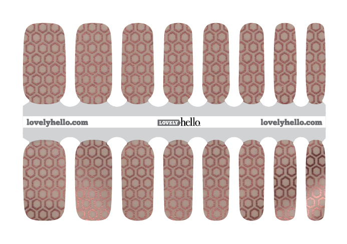 Rose Honey  Nail Wraps