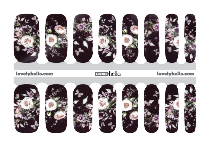 Floral Garland Nail Wraps