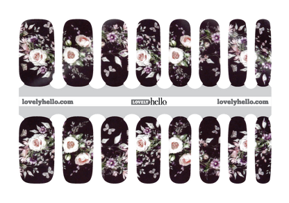Floral Garland Nail Wraps