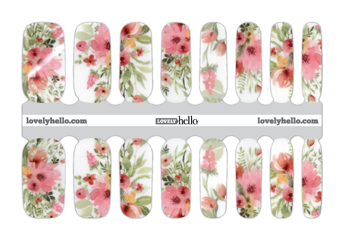 Fancy Floral Nail Wraps