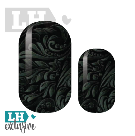 Onyx Swirls Nail Wraps