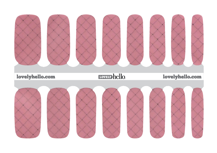 Quilted Blush Nail Wraps