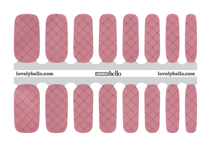 Quilted Blush Nail Wraps