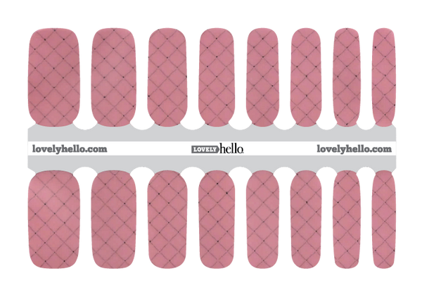 Quilted Blush Nail Wraps