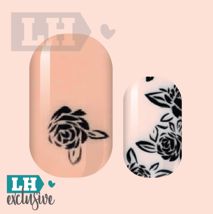 Peek-A-Boo Rose Nail Wraps