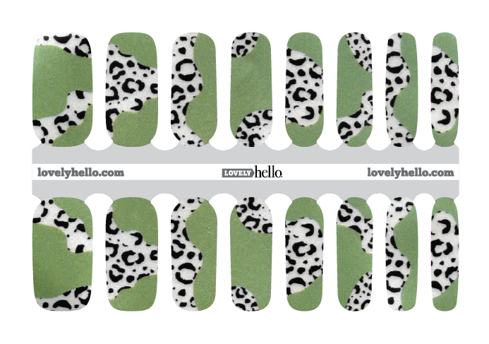 Leopard Moss Nail Wraps