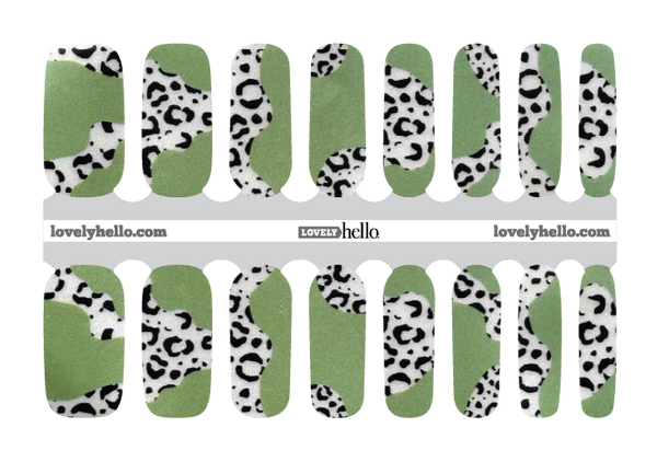 Leopard Moss Nail Wraps