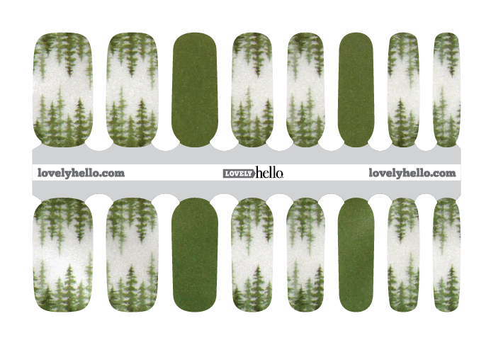 Evergreen Hike Nail Wraps