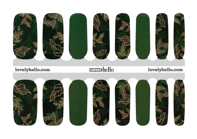 Emerald Ferns Nail Wraps