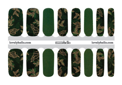 Emerald Ferns Nail Wraps