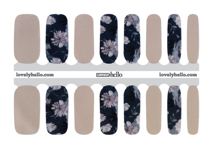 Navy Blush Nail Wraps