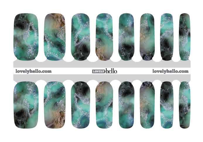 Ocean Floor Nail Wrap