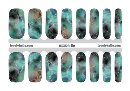 Ocean Floor Nail Wrap