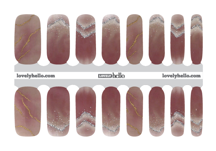 Glitter Geode Nail Wraps