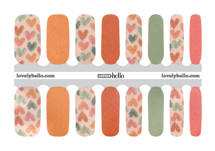 Hearts of Cheer Nail Wraps