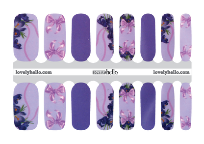 Iris Ribbon Nail Wraps