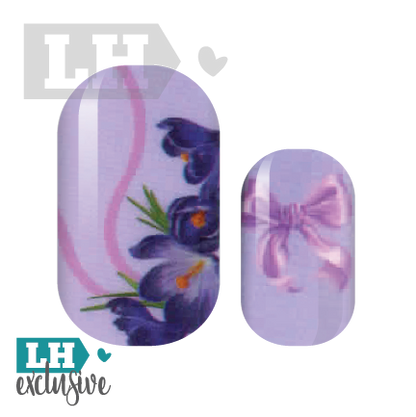 Iris Ribbon Nail Wraps