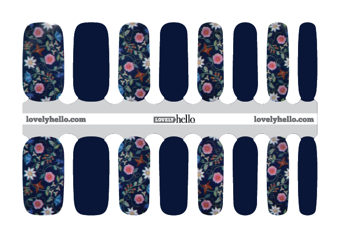 Summer Gardens Nail Wraps