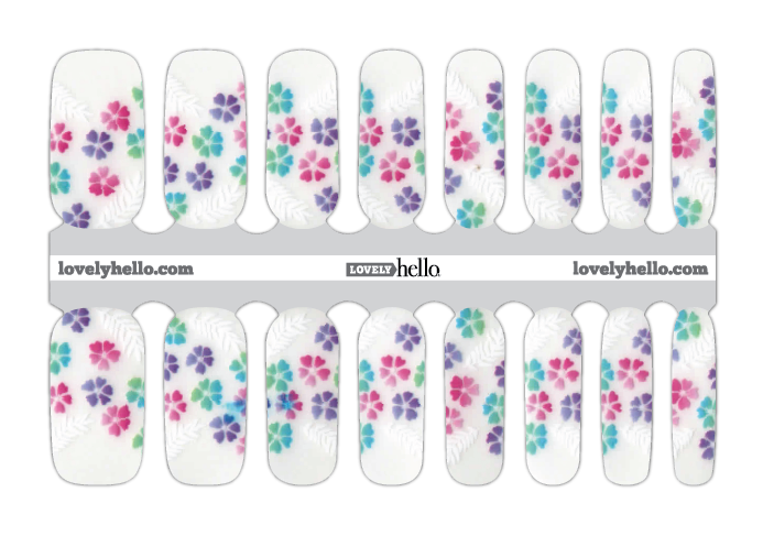 Darling Flower Pop Nail Wraps