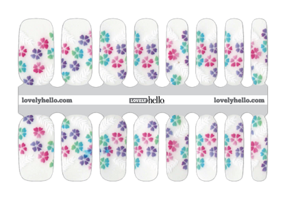 Darling Flower Pop Nail Wraps