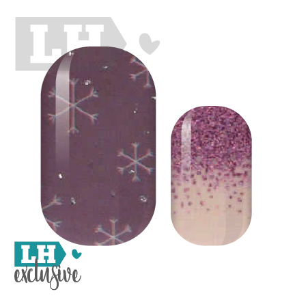 Frozen Glitter Tipped Nail Wraps