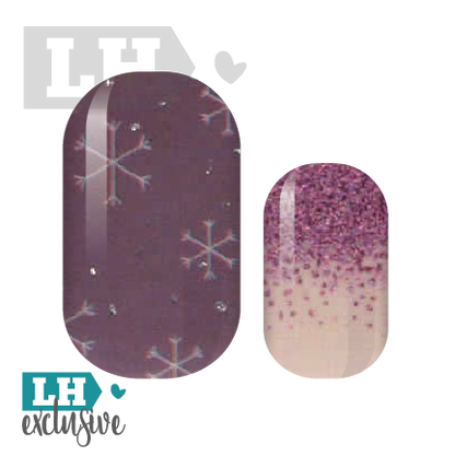 Frozen Glitter Tipped Nail Wraps