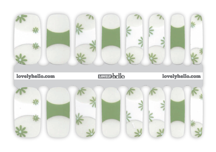 Spring French Tips Nail Wraps