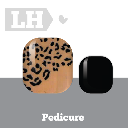 Neutral Leopard Pedi Wrap