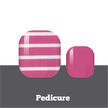 Candy Striped Pedi Wrap