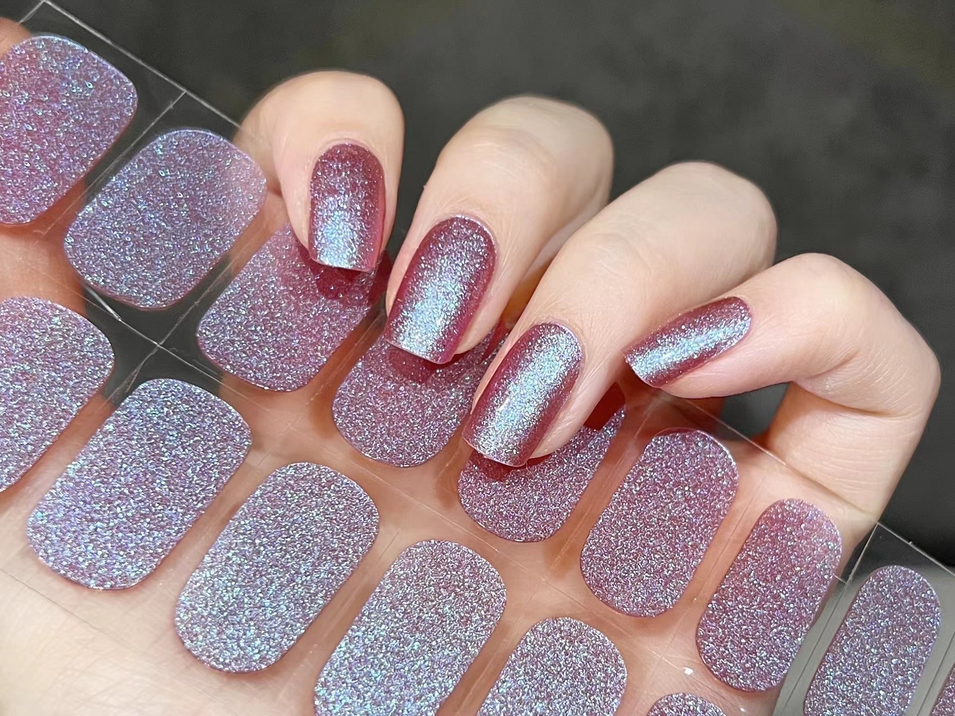 Lavender Rose Magic Quick Gel Nail Wraps