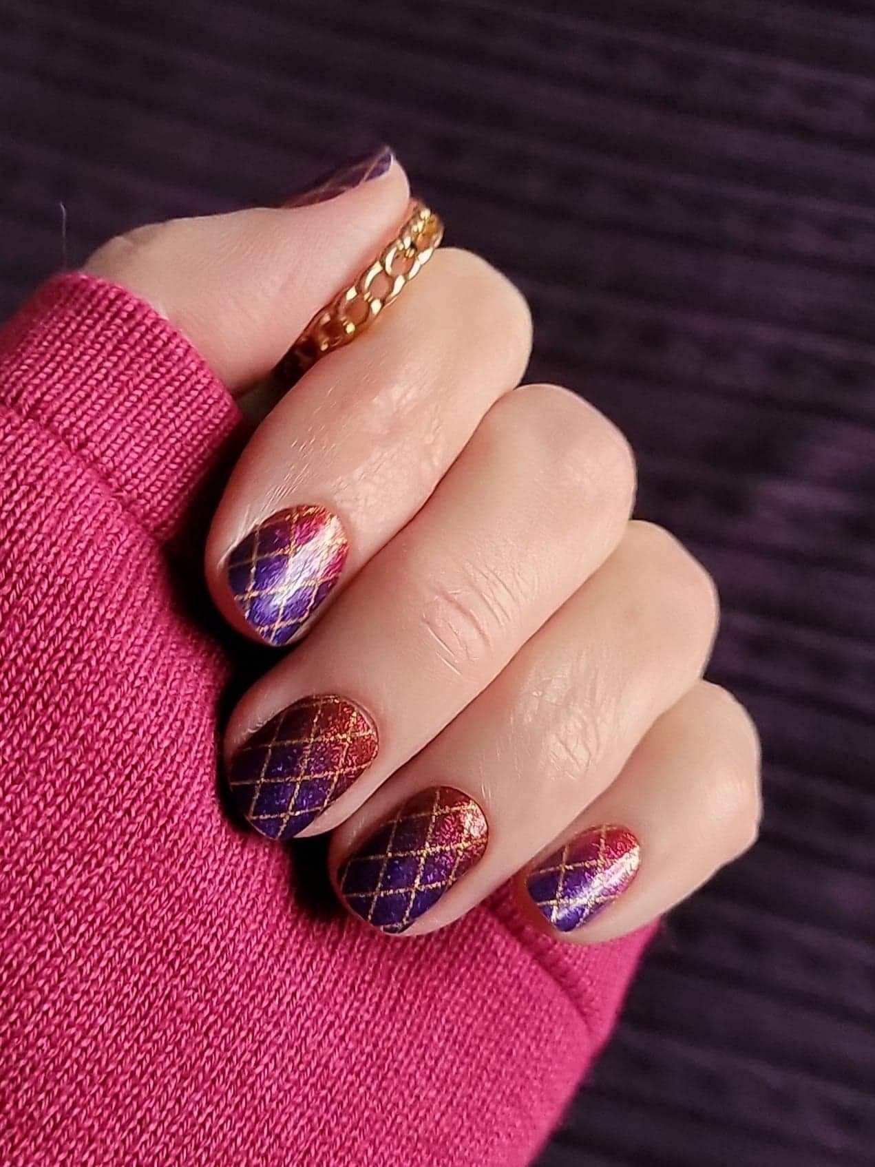 Harlequin Glam Nail Wraps