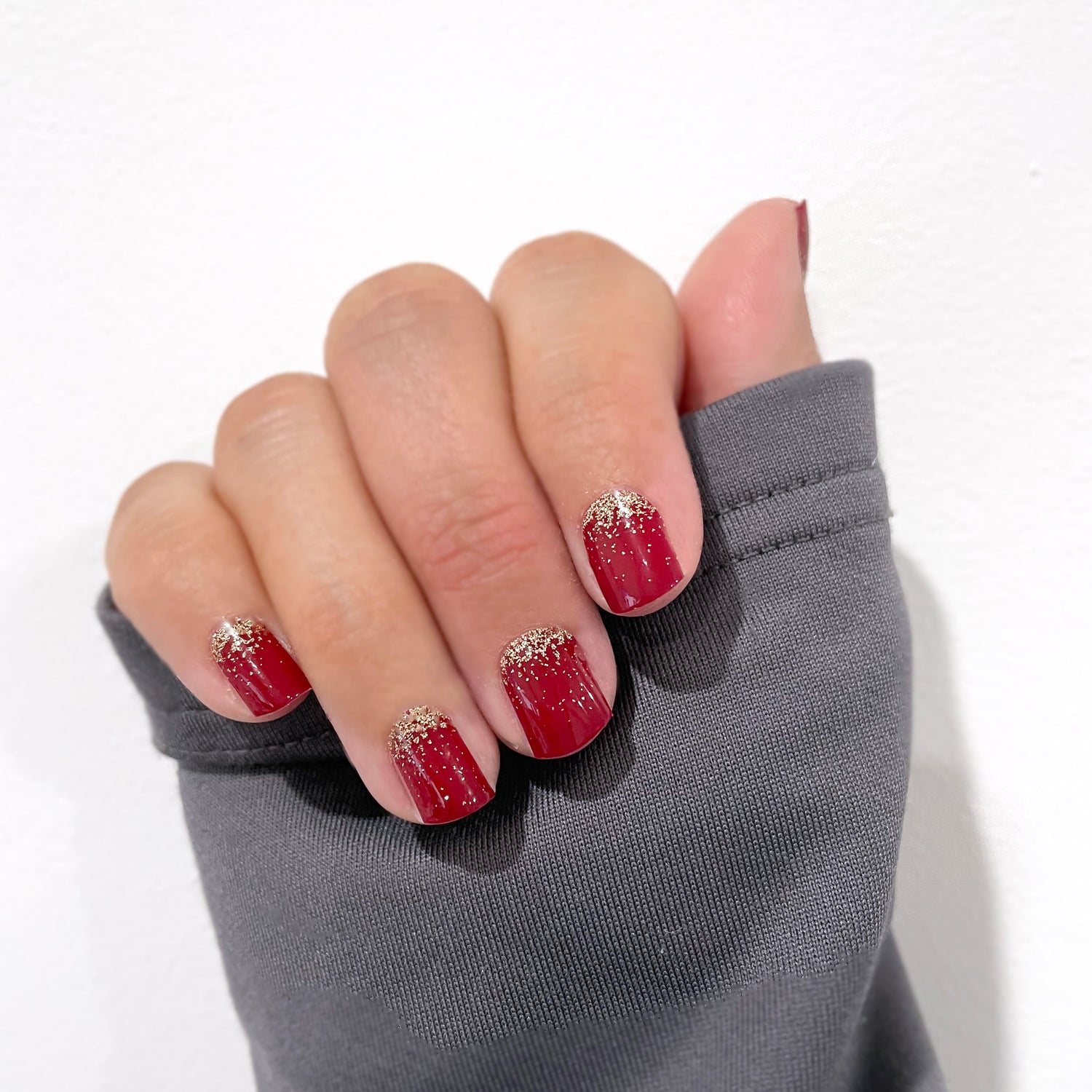 Royal Red Glam Nail Wraps