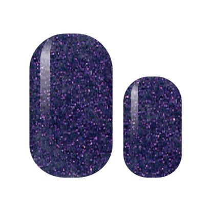 Perfect Purple Glitter Nail Wraps