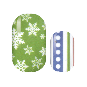 Snowflake Gift Wrap Nail Wraps