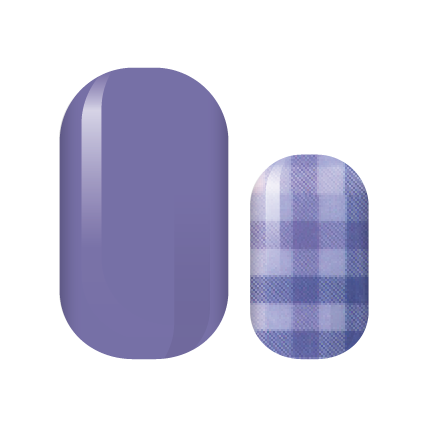 Soft Purple Flannel Nail Wraps