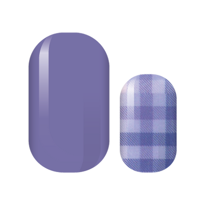 Soft Purple Flannel Nail Wraps