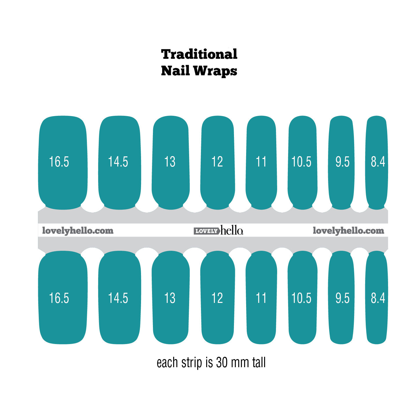 Teal Lagoon Nail Wraps