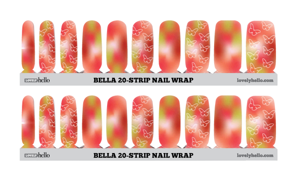 Sunrise Butterfly Nail Wraps