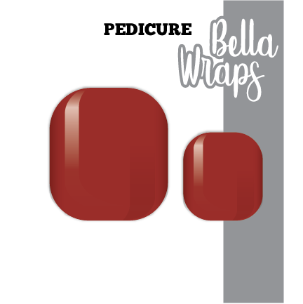 Classic Red Pedi Nail Wraps
