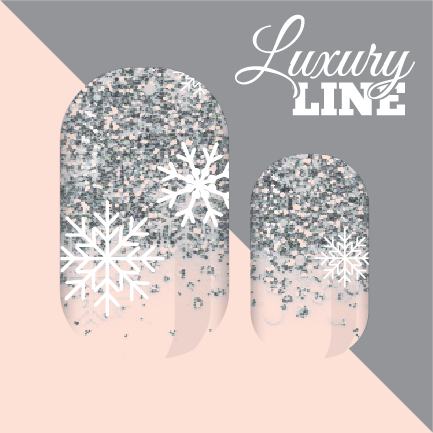 Silver Ice Queen Nail Wraps