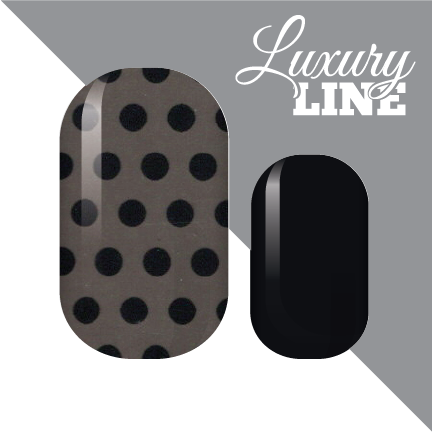Dark Polka Nail Wraps