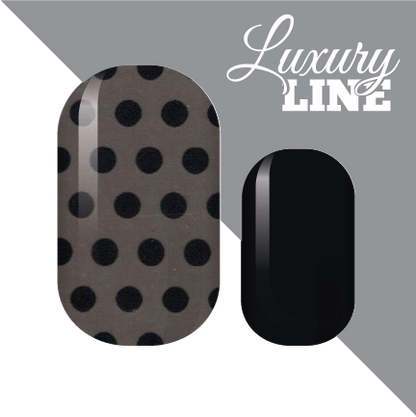 Dark Polka Nail Wraps