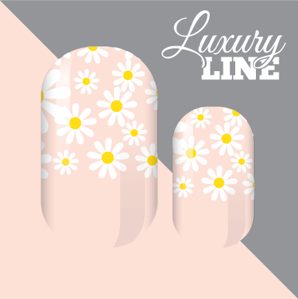 French Daisy Nail Wraps