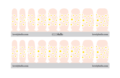 French Daisy Nail Wraps